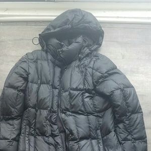 Long Down North Face 550 Puffer Jacket